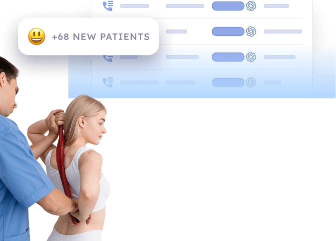 68 New Patients from PT Marketing Campaign Targeted Growth for Physical Therapy Clinics Physical therapist treats shoulder pain as marketing campaign delivers 68 new patients to the clinic.